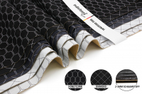 indivitara® Premium Stitch Foam - selbstklebender Mikrofaserstoff Premium mit echten Nähten - Meterware - verschiedene Farben - mit Schaumstoffrücken